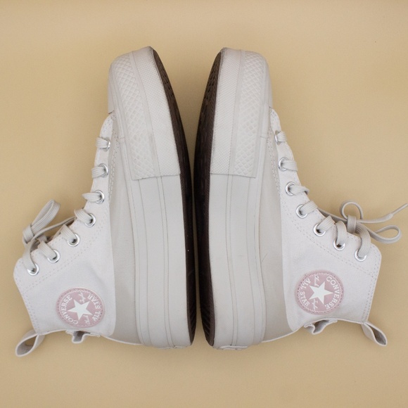 Converse CTAS Khaki Beige Lift Platform Shoes Women's Size 5 - Picture 6 of 8
